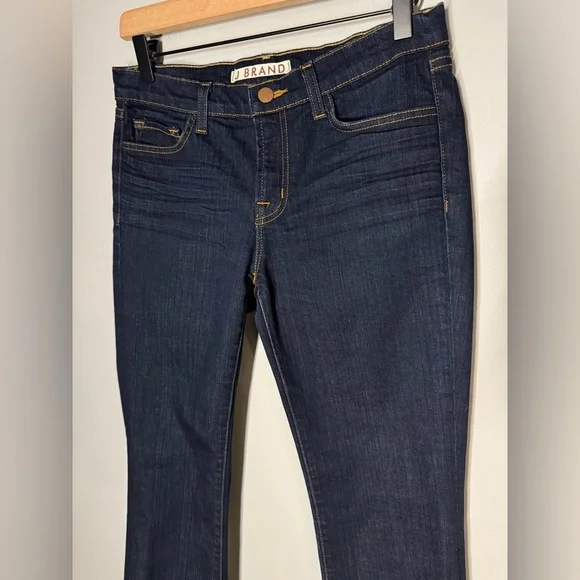 J. Brand Women’s Premium Denim Dark Wash Mid Rise Bootcut Jeans In Ink Sz 28 - Picture 3 of 10